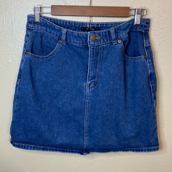 Forever 21 Denim Mini Skirt - Picture 1 of 3